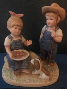 Homco Home Interior #1507 Danny & Debbie Figur Denim Days Collection - Bild 1 von 2