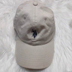 US Polo Assn Hat Tan Baseball Hat Adjustable Adult Cap Logo Beige Strap Back - Picture 1 of 10