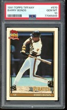 1991 Topps Tiffany #570 Barry Bonds PSA 10