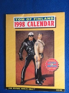 TOM OF FINLAND 1998 CALENDARIO EDICIÓN CUERO Y UNIFORME RARO - Imagen 1 de 1