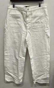 Madewell, Women's Wide Leg Crop Jeans, White, Size 32, NWT - Picture 1 of 8