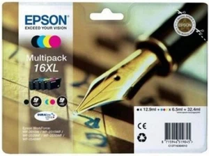 Original Epson 16XL Multipack Schwarz, Cyan, Magenta, Gelb, Tintenpatronen BN - Bild 1 von 1