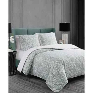 Badgley Mischka Serina Comforter Set 3 piece New, Full/Queen Comforter - Picture 1 of 7