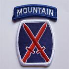 U.S. ARMY 10TH INFANTRY DIVISION MOUNTAIN COLOR AUFNÄHER PATCH ORIGINAL