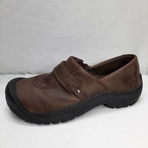 Keen Mules Clogs Slip On Shoes Brown Leather Women’s 9.5 Outdoors Hiking