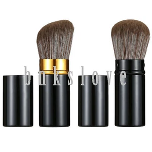 2Pcs Retractable Pro Powder Foundation Blush Brush Kabuki Makeup Cosmetic Brush - Picture 1 of 5