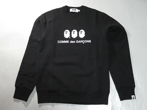 26450 comme des garcons x bape crewneck black S - Picture 1 of 6