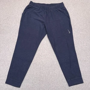 Pantalones de chándal Nike Yoga para hombre XL azul tejido ajuste estándar cónicos (34x28) CZ2221 - Imagen 1 de 11