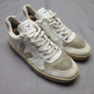 Veja White Sneaker Herren UK 10 EU 45 Distressed Leder Skate Style Turnschuhe - Bild 1 von 10