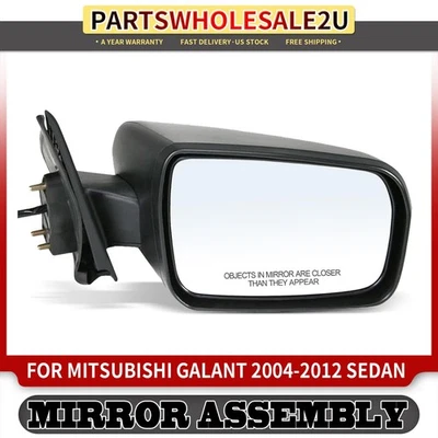 Espejo retrovisor eléctrico derecho pasajero con plegable manual para Mitsubishi Galant 2004-2012 Foto 1 de 4