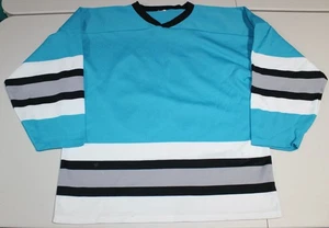 Vintage Hockey #99 Trikot Gr: Erwachsene Medium Athletic Knits blau weiß schwarz - Bild 1 von 2