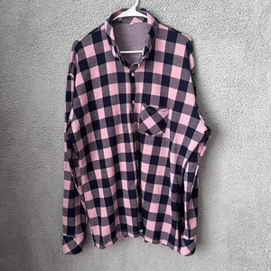 State & Liberty Shirt Mens XXL Blue Pink Gingham Long Sleeve Button Up Preppy - Picture 1 of 11