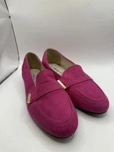 TS Taking Shape Shoes Size 9 Slip On Flats Loafers Magenta Purple Ladies - Picture 1 of 11
