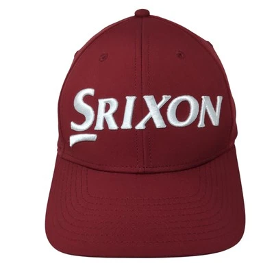 Srixon Slideback Hat Red One Size Adjustable Embroidered Solid 6 Panel - Image 1 of 4