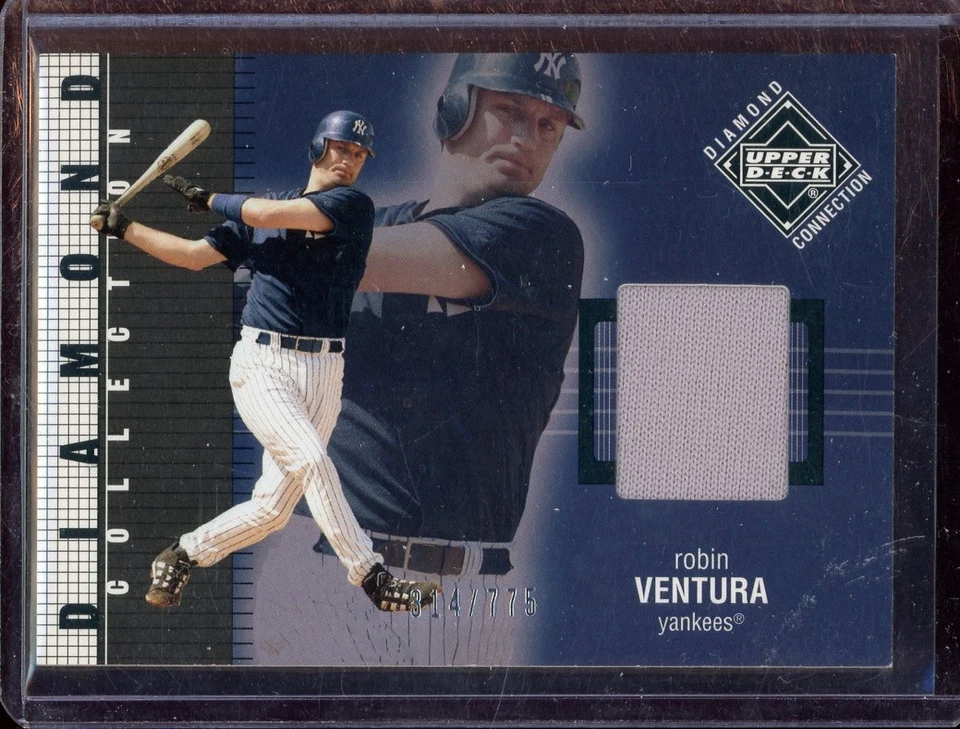 2002 Upper Deck Diamond Connection Blue Robin Ventura Jsy #268 (314/775) - Image 1 of 2