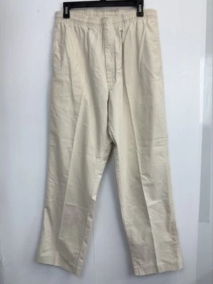 Vintage WOOLRICH Men's Size L 30” Inseam Khaki Pull On Pants Made in USA Cotton - Image 1 of 4
