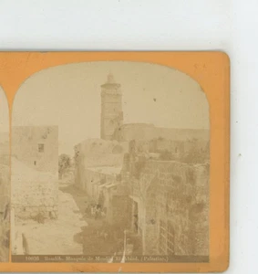 Ramleh White Mosque al-masjid al-Abyad Palestine Stereoview c1870 - Picture 1 of 2