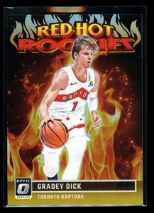 2023-24 Donruss Optic GRADEY DICK Red Hot Rookies RC Gold /10 RAPTORS #13 - Picture 1 of 2