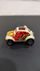 Hot Wheels Bug 'n Taxi 1983 Mattel White Multi Color Orange Interior Silverline  - Picture 1 of 6