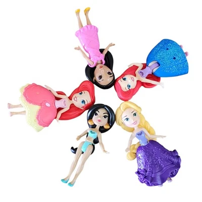 5 Disney Princess Little Kingdom Mini Posable Dolls Ariel Jasmine Pocahontas - Image 1 of 4