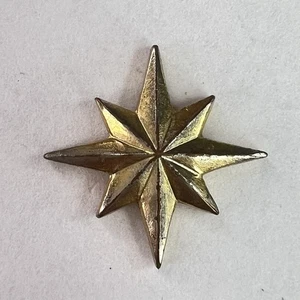 Star Gold Toned Vintage Pin Hat Lapel Pin #242 - Picture 1 of 1