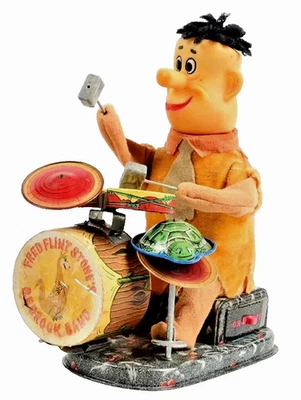 FRED FLINTSTONE'S BEDROCK BAND Alpes Funciona con Pilas Probado Funciona Video Foto 1 de 4