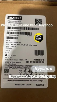 1pcs 6SE6430-2AD27-5CA0 Siemens MM430 frequency converter 7.5kW /hyy - Image 1 of 2