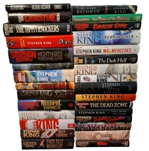 Stephen King Hardcover Book Lot 30 Bachman Horror Collection HCDJ Vintage Viking - Bild 1 von 3