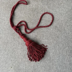 Red Curtain Tieback Tassel Drapery Holder Rope Cord Thick One Only - Picture 1 of 4