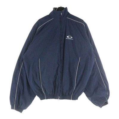 BALENCIAGA 24AW Sports Icon Logo Reversible Leather Nylon Track Jacket Used 7dc2 - Image 1 of 4