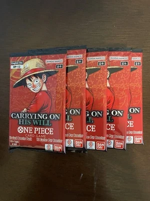 Lote de 5 paquetes de refuerzo de una pieza llevando a su voluntad OP-13 inglés B Foto 1 de 2