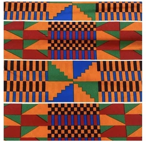 Kente Print Fabric 6 Yards 45 Inch Wide - Picture 1 of 5