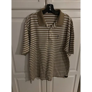 Peter Millar Golf Polo Shirt Mens Large Striped Performance Golfing Casual - Picture 1 of 7
