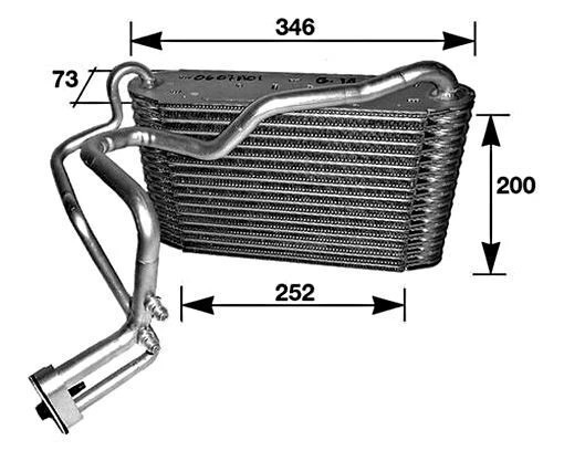 MAHLE AC Evaporator For AUDI 80 Avant B4 Cabriolet Coupe 8B 88-00 8A1820103AA - Imagem 1 de 1