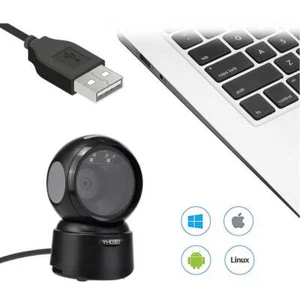 Neu USB kabelgebundenes Inventar 2D 1D QR-Code Scanner Barcode Scanner Lesegerät - Bild 1 von 12