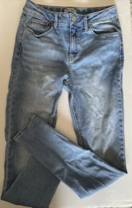 Mudd Girls Jeans Medium Wash Blue Sz 14 W Stretch & Adjustable Waist - Picture 1 of 12