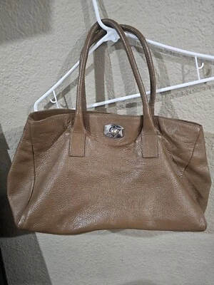 Bolso de Hombro Furla Cuero Guijarro Marrón Suave Hobo Cartera Foto 1 de 4