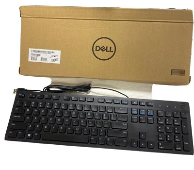 DELL Wired USB Keyboard for Desktop PC KB216-BK-US - Black - Image 1 of 4