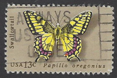 Sc#1712 13c SWALLOWTAIL BUTTERFLY "ALWAYS USE ZIP CODE" with Slogan Cancel (A-1) - Image 1 of 2