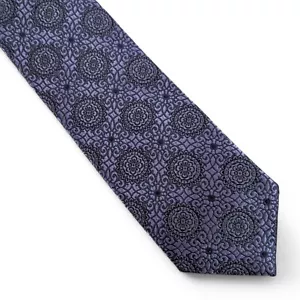 Bar Iii Men's Brussels Medallion Neck Tie Blue Tonal Modern 2.5" NWT $55 - Picture 1 of 3