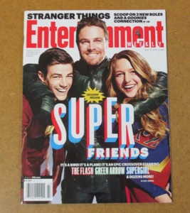EW MAGAZINE Grant Gustin FLASH Stephen Amell Arrow Melissa Benoist Supergirl - Picture 1 of 9