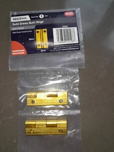 Solid drawn butt hinges - Picture 1 of 1