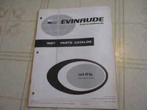 1967 Evinrude Lark 40 hp 40772e 40773e Outboard Parts Catalog Manual - Foto 1 di 1