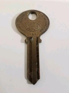 Antique Corbin Brass Key Blank Corbin Cabinet Lock Co New Britain, Conn. USA - Picture 1 of 8