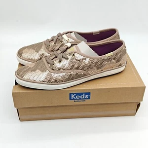 Kate Champion Bridal Sneakers Womens 7.5/9 Embellished Lace Up WF54262 - Picture 1 of 7
