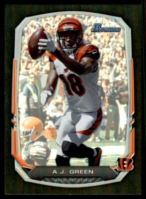 2013 Bowman Rainbow Foil Black A.J. Green Cincinnati Bengals #80 - Image 1 of 2