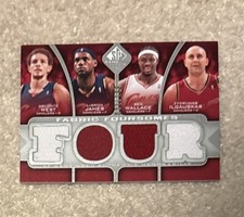 2009-10 SP Game Used Fabric Foursomes Patch Lebron James Wallace Ilgauskas /399