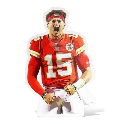 Patrick Mahomes Kansas City Chiefs Glossy Sticker Vinyl Laminate, Self Adhesive - Image 1 of 4
