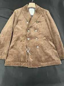 Brunello Cucinelli Men’s Corduroy Down Double Breasted Jacket. 50/40/L. $3650 - Picture 1 of 13