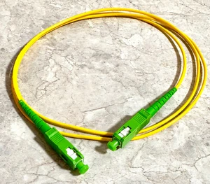 7 QTY -1M/3.28ft Single Mode Simplex Fiber Optic Patch Cable SC/APC-SC/APC #91 - Picture 1 of 3